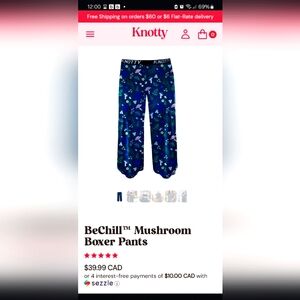 Knotty Knickers Be Chill Pajama Set size 2XL/3XL